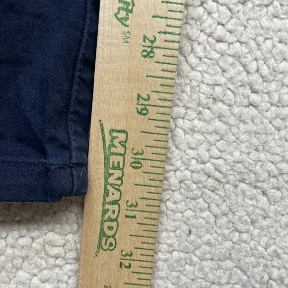 The Savile Row Company London Mens 32x32 Navy Blue Chino Pants Stretch Cotton - Picture 3 of 10